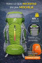 MOCHILA TREKKING 60L cód. 3701