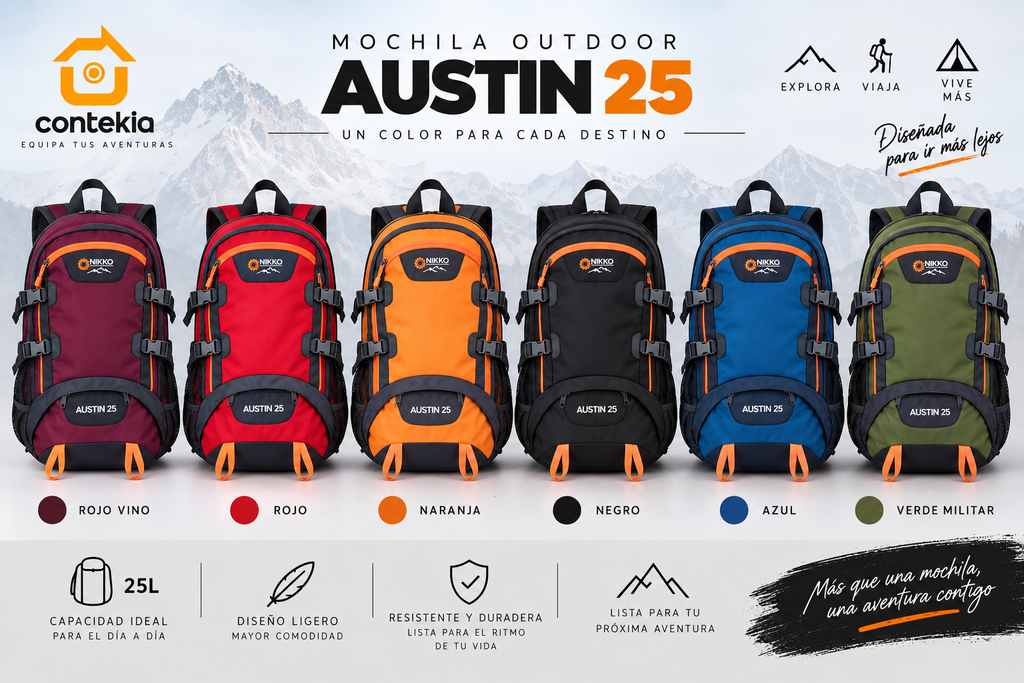 MOCHILA TREKKING NIKKO 25L