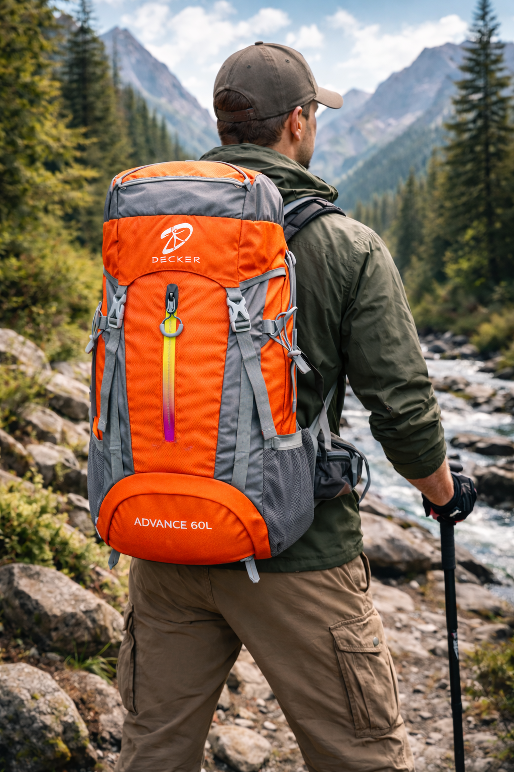 MOCHILA TREKKING 60L cód. 3701